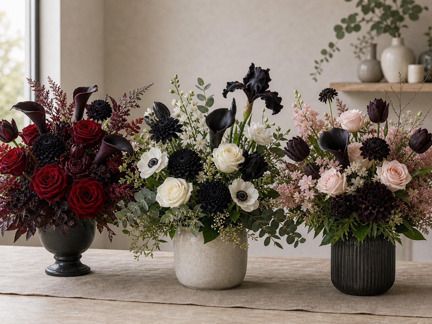 Black Flower Pairings