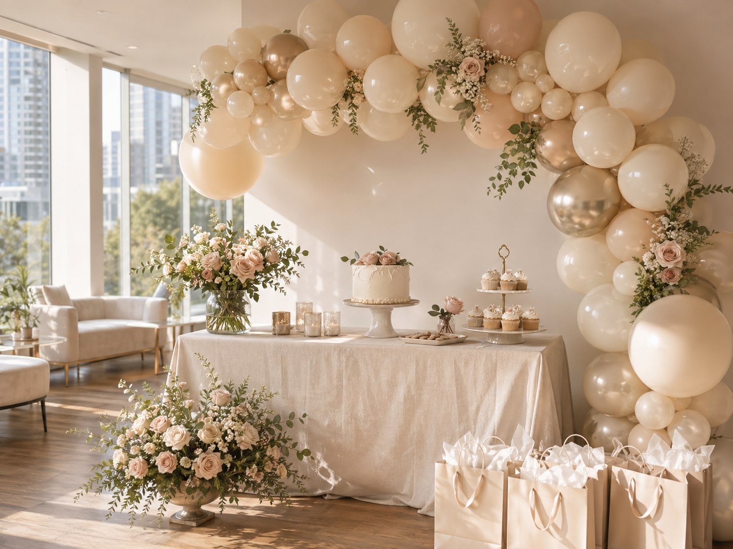 Bridal Shower Balloon Backdrop