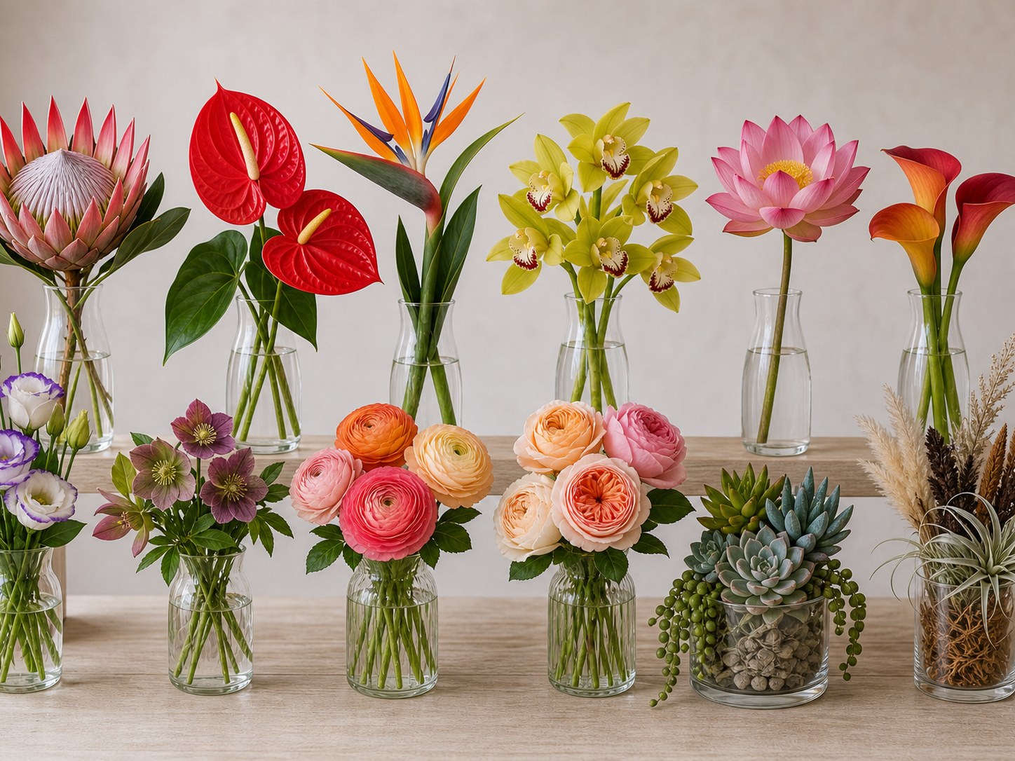 Exotic Flower Lineup