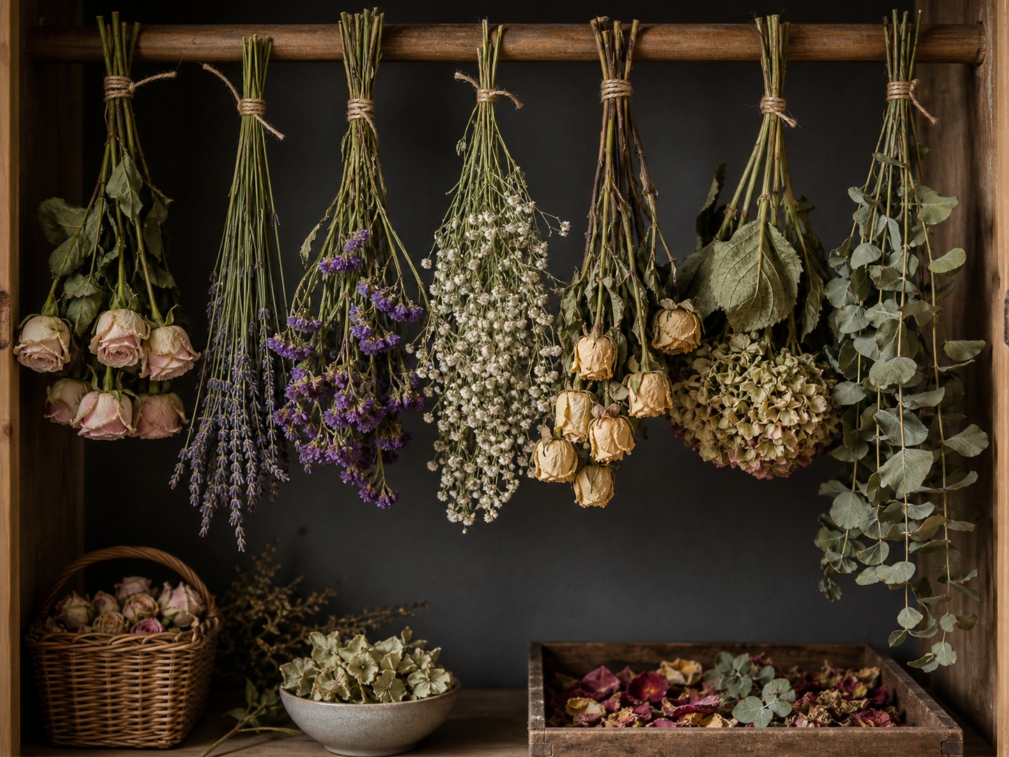 Air Drying Flowers