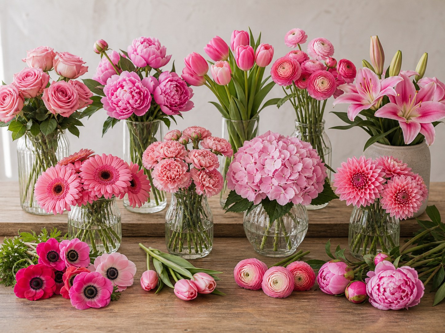 Pink Flower Lineup