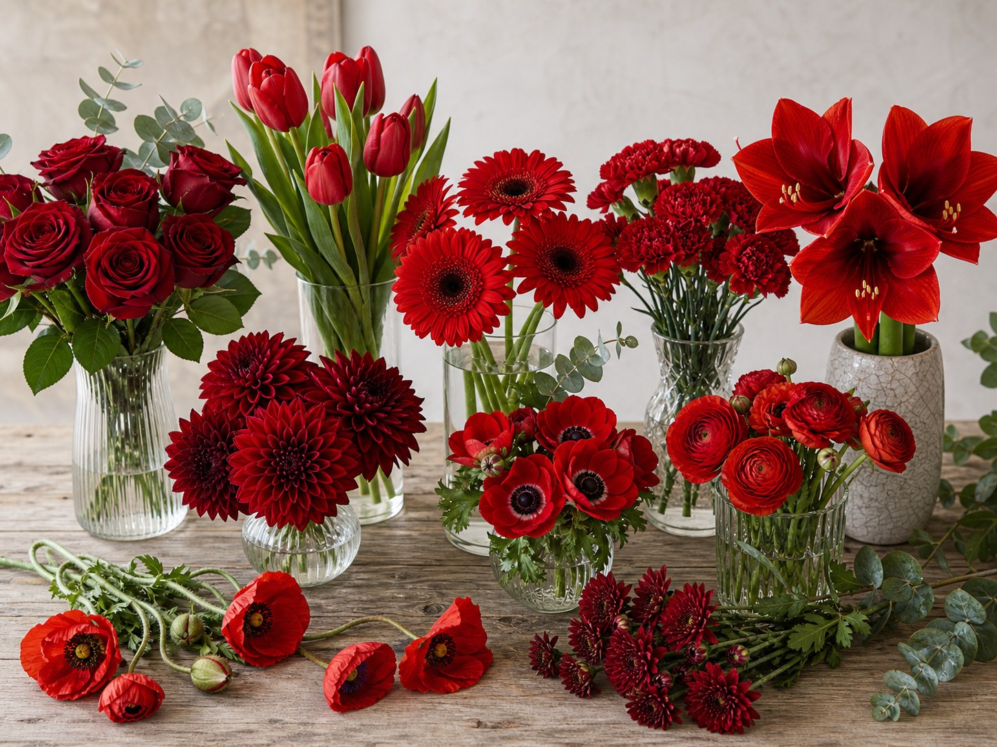 Red Flower Lineup