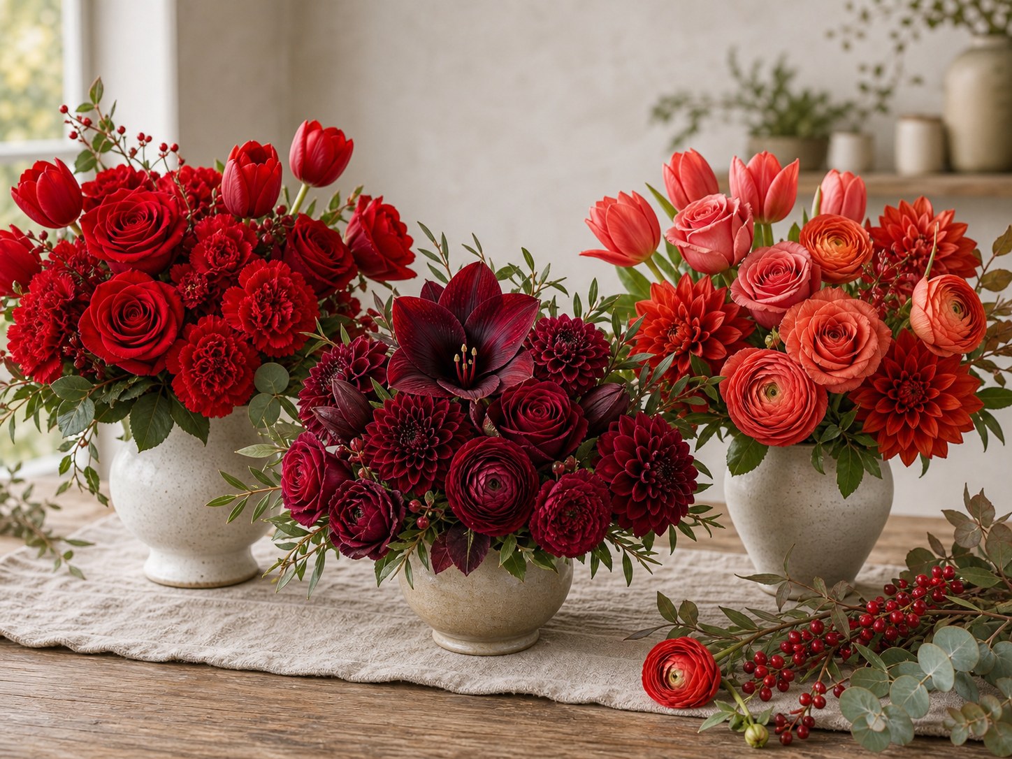 Red Flower Shades
