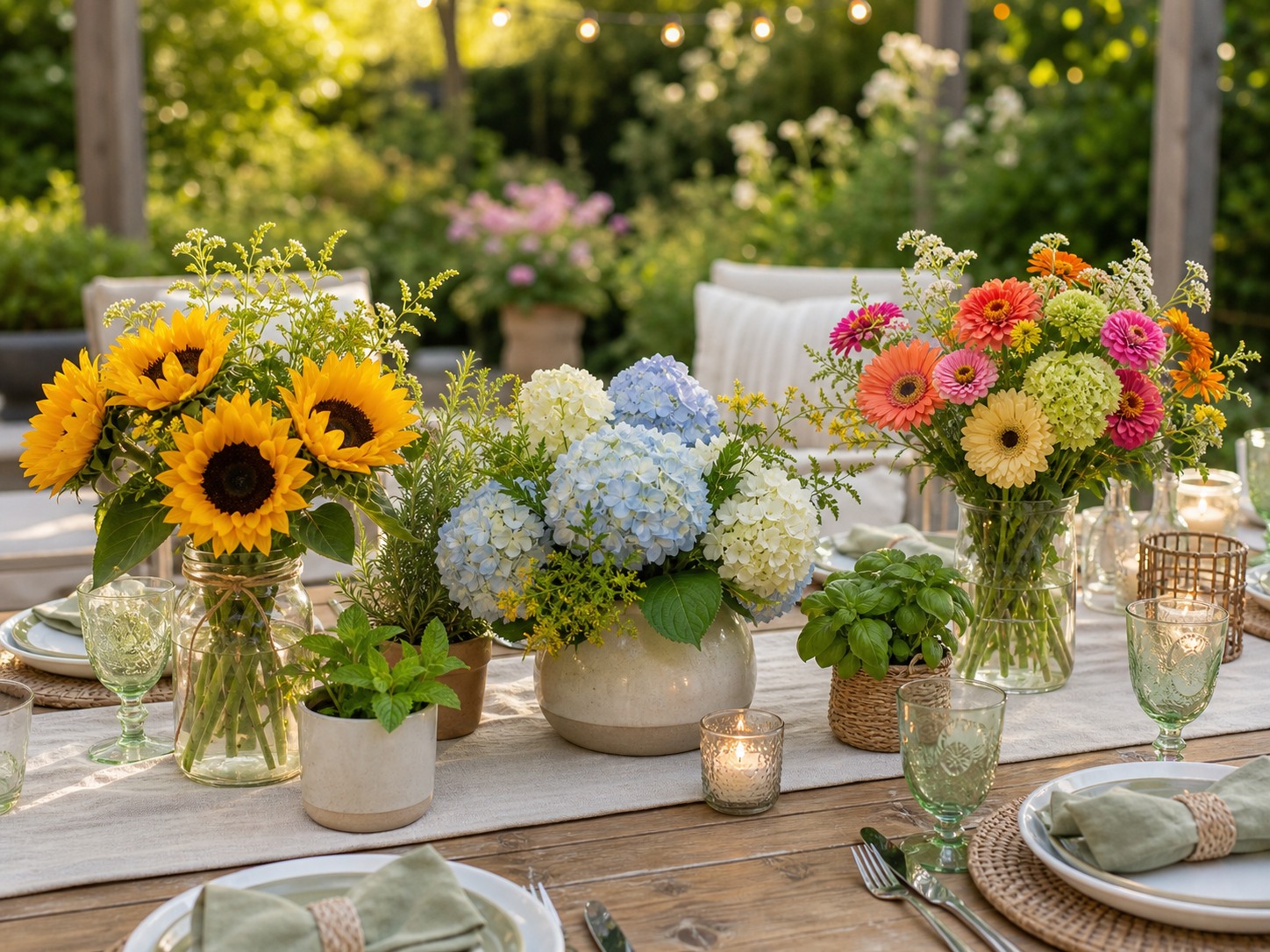 Summer Outdoor Bouquets