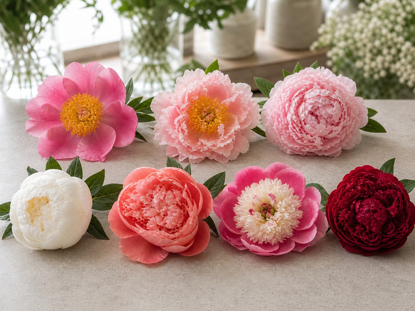 Peony Flower Forms