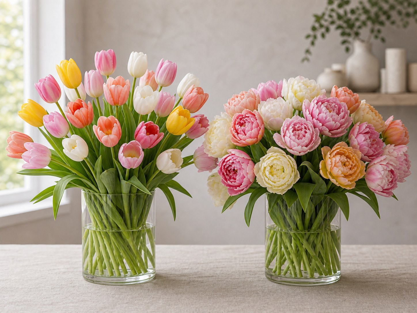 Single Vs Double Tulips